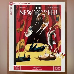 New York Puzzle Company New Yorker Dog 500 Piece Jigsaw Puzzle by Mark Ulriksen